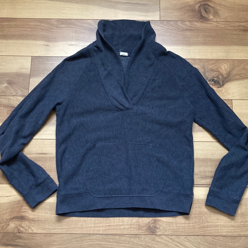 J Crew navy pullover sweatshirt. Size Med